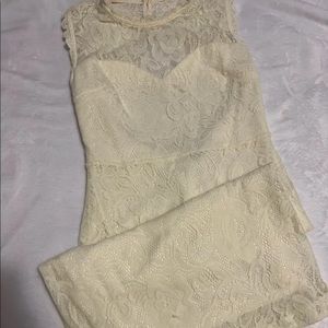 Heart shaped lace dress